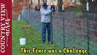 Fencing Through Uneven Terrain and Keeping it Nice and Tight.