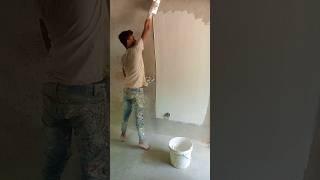 Wall putty.. putty work apply 1st code after paint #shorts #viral #painting #puttywork