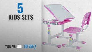 Kids Sets [2018]: VIVO Height Adjustable Children's Desk and Chair Set, Pink