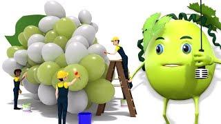 Grapes Are Green | Preschool Nursery Rhymes For Children by Kids Baby Club