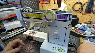 TOYOTA MODEL 2640 SEWING MACHINE. PLUG FAULT FIX AND SERVICE