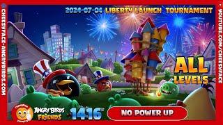 ALL LEVELS -  HOW TO GET 3 Stars ANGRY BIRDS FRIENDS TOURNAMENT 1416 without POWER ( NO POWER-UP )