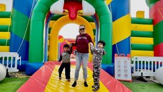 Christmas gift for Ceddie & Rafa: Funbox Bounce Park
