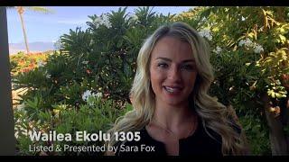 Wailea Ekolu 1305 - Virtual Tour with Sara Fox, Maui Realtor