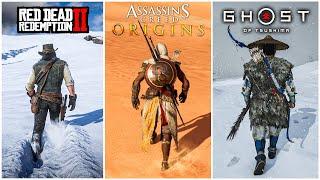 Ghost of Tsushima vs Red Dead Redemption 2 vs Assassin's Creed Origins - Which Game is Best?