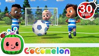 [ 30 MIN ] Soccer Song | Fun with Friends | CoComelon Nursery Rhymes & Kids Songs