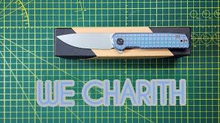 WE CHARITH TITANIUM CPM 20CV BLUE FRAG, Small executive carry, thin slicey blade, light as a feather