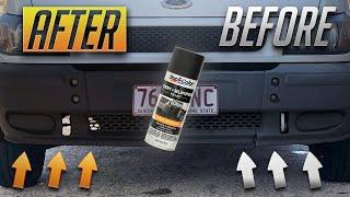 Permanent Plastic Bumper Restoration With Duplicolor Bumper Paint Review