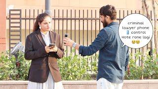 Criminal lawyer phone  control Hote hi rone lagi  prank | Vivek golden