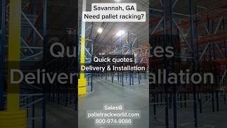 Pallet Rack World just delivered & installed used warehouse racking in Savannah, GA! #palletrack