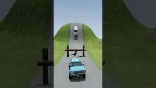 Cars & Cargo Van vs Log Bridge #8 - BeamNG.Drive