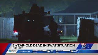 Man arrested, child dead after lengthy SWAT standoff in Elkhart County