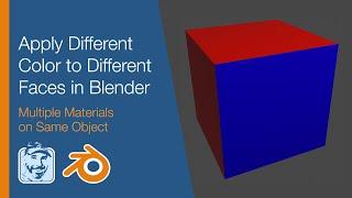 Apply Different Color to Different Faces in Blender (Multiple Materials on Same Object)