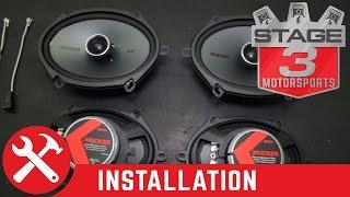 2008-2016 F250/F350 Super Duty Kicker KSC68 6x8 Speaker Upgrade Kit Install