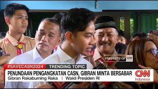 Penundaan Pengangkatan CASN, Gibran Minta Bersabar