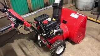 How to start a MTD yard machine snow thrower