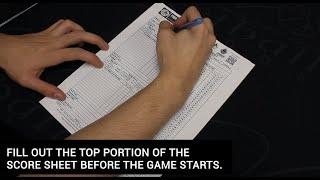 FIBA SCORESHEET - Basketball Manitoba Scoreboard Video Series (2019)