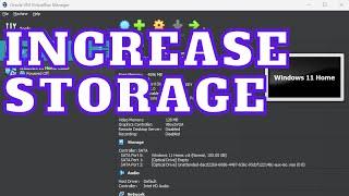 How to increase size of virtual disk