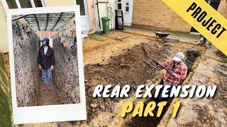 DIY 6m House Extension - Part 1: Foundations