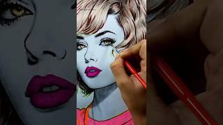 depth  || Easy portrait drawing|| #art#drawing#ytshorts