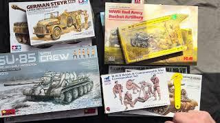 £257 OF EBAY BARGAINS? LARGE MODEL HAUL UNBOXING; 1/24 & 1/35, TAMIYA, MINIART, ICM, BRONCO, ZVEZDA.