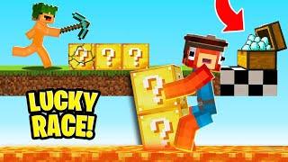 LUCKYBLOCK RACE W MINECRAFT!