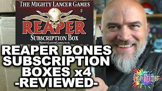 Reaper Bones Subscription Boxes from Mighty Lancer Games - Lockdown Special QUADRUPLE Unbox & Review