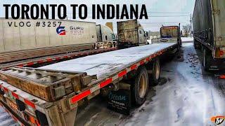 TORONTO TO INDIANA | My Trucking Life | Vlog #3257