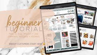 Beginner Guide to Purchase, Import and use Digital Planner, Widgets and Stickers | Digital Planners