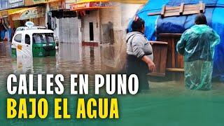 Granizada y lluvia torrencial deja a Juliaca inundada: Así se veían las calles luego