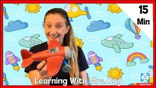 Learning With Mrs. Kay, Toddler Learning Video, Opposites, Letters, Numbers, Patterns, and More