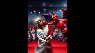 Jesus vs Devil #jesus #edit #short #jesuschris #satan #viral #god