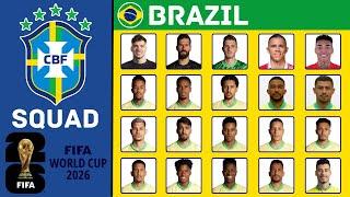 BRAZIL Squad FIFA World Cup 2026 Qualifiers | October 2024 | FootWorld