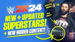 WWE 2K24: New & Updated Superstars, Hidden Content, New Models, Updated Attires, Creations & More!
