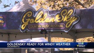 GoldenSky Country Music Festival preparing venue for gusty winds