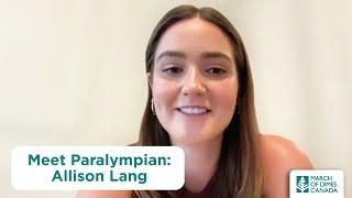 Meet Paralympian: Allison Lang