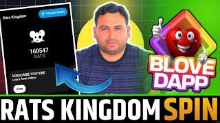 Rats Kingdom Airdrop Wallet Connect  | B Love Dapp New Spin  Feature | B Love Dapp New Game #ratskin