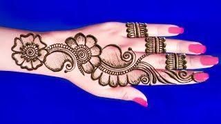 New stylish back hand mehndi design | Mehendi | Easy mehndi design | Mehndi design arabic