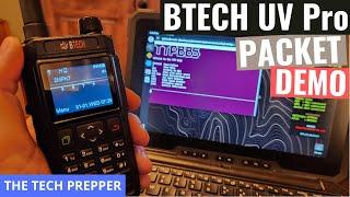 BTECH UV PRO Bluetooth Packet Demo - Happy New Year