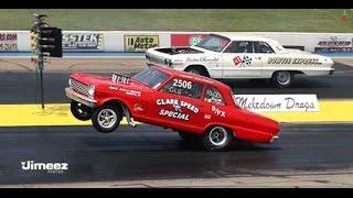 VINTAGE  GASSER DRAG RACING! MELTDOWN DRAGS! BYRON!