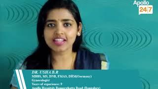 Dr. Usha B R, Gynaecologist | Apollo Hospitals, speaking on online doctor consultation