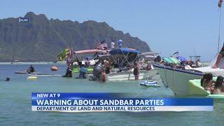 DLNR warns of illegal 'Sexy Sandbar Saturday' party at Kaneohe Sandbar