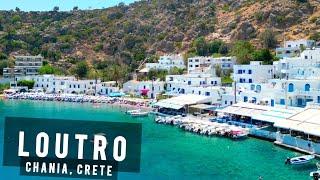 Loutro by drone, Chania, Crete | GREECE 