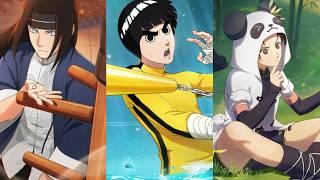 Neji Hyga & Rock Lee & Tenten Kung Fu Openings-Naruto Mobile [4K 60FPS]