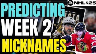 PREDICTING WEEK 2 "OFF THE CHARTS" PLAYERS | NHL 25 HUT