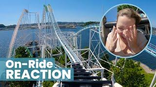 This Obscure Japanese Roller Coaster Surprised Us! Our First Time on Surf Coaster Leviathan!