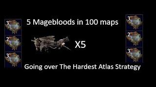 5 Magebloods in 100 Maps, Going over My Unique Farm. - 3.25 Path of Exile