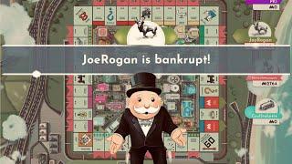 MONOPOLY GAME - JOE ROGAN IS BANKRUPT!!! - USA STREETS BOARD  - EPIC ONLINE IOS MULTIPLAYER!!