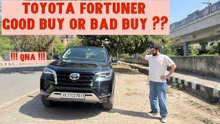 Is Toyota Fortuner A Good Buy ? | My Experience After 20,000 Kms | Q&A | Musafir Aka Joshi