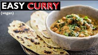 Weeknight Chickpea vegan Curry | EASY COCONUT CURRY RECIPE